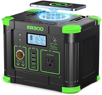 GRECELL Portable Power Station 330W 288Wh Solar Generator Fast Charging Emergency Power Backup Battery UPS for Home Outage RV/Van Road Trip Camping