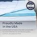Sure2Sleep Gel Swirl Memory Foam Mattress Topper - 2 Inch, Pressure Relieving, Cooling Comfort - Made in The USA & CertiPUR-US Certified - Softens Firm Beds and Extends Mattress Life - Twin XL Size