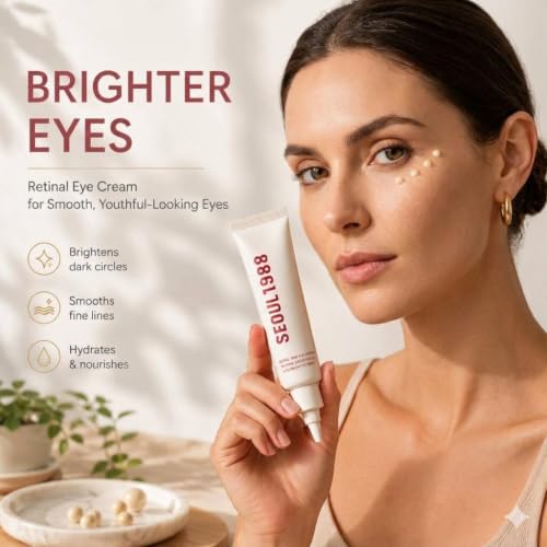Image of KIMEE Seoul 1988 Eye Cream Retinal Liposome 4% Eye Cream with Fermented Soybean & Niacinamide - Anti-Aging Under eye for Wrinkles, Dark Circles, Pigmentation & Skin Elasticity, 30ml