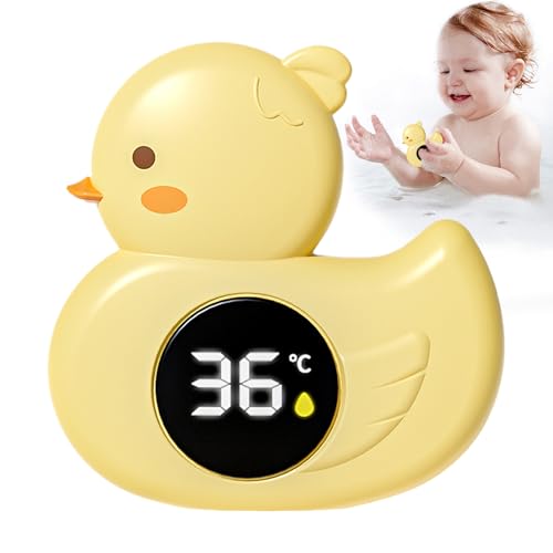Termómetro para Baño de Bebé | Juguete Acuático Para La Hora Del Baño | Termómetro Impermeable con Forma de y Pato para Niños y Niñas