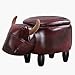 ZDW Meuble Siège Hauteur Animal Vache-Faux Cuir, Tabouret Pratique Tabouret Créatif Caricatural Animal Ottoman - Canapé de Canapé En Bois Massif Taboule À Chaussures Changements de Tabouret de Canapé/