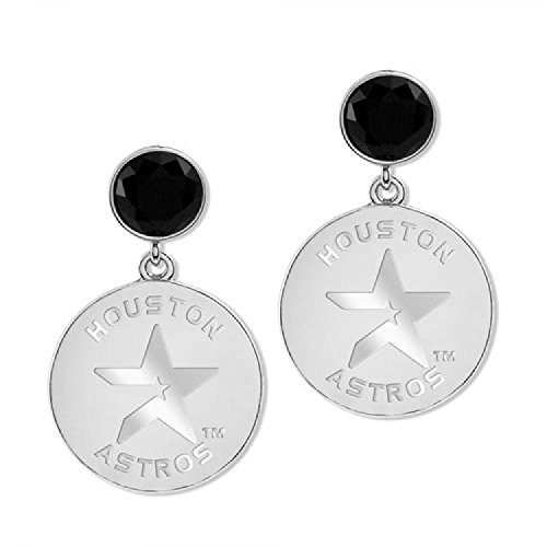 Game Time 101526 MLB Houston Astros Disc Earrings