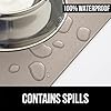 Gorilla-Grip-Silicone-Pet-Feeding-Mat-Waterproof-Easy-Clean-in-Dishwasher-Raised-Edges-to-Prevent-Spills-Dogs-and-Cats-Placement-Tray-to-Stop-Food-and-Water-Bowl-Messes-on-Floor-16x10-Beige Silicone Pet Feeding Mat