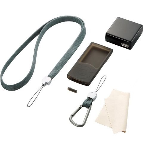 ELECOM Walkman Sシリーズ (2009年発売) 充電器セット ブラック AVS-S09ACBK