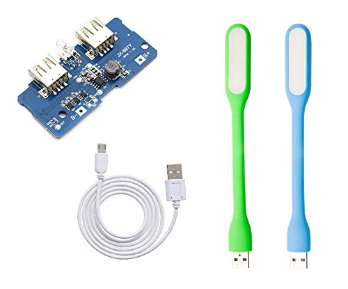 5V 2A Power Bank Charger Module Charging Circuit Board Step Up Boost Power Supply Module 2A Dual USB Output DIY Kit-image-7