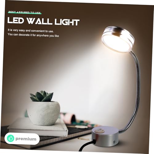 Luz de lectura flexible Veemoon con aplique LED orientable de pared 4