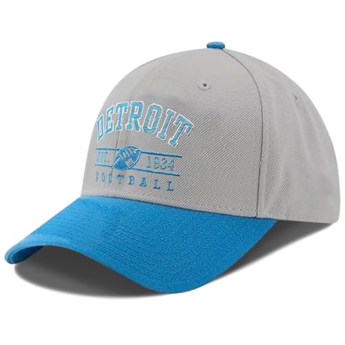 Embroidered City Football Hat,Adjustable Baseball Hat Game Day Sports Apparel Gifts for Men Women and Fans