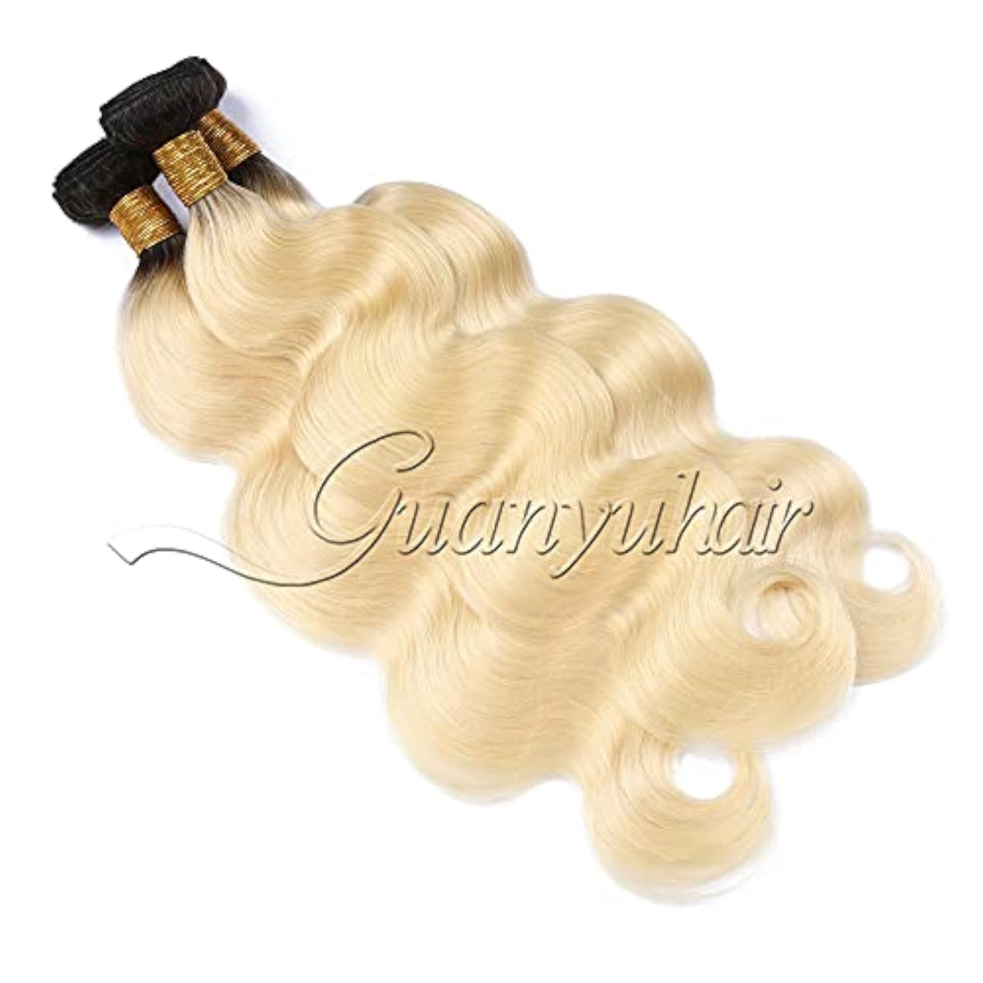 8A Ombre Brazilian Remy Human Hair Extensions, 3 Bundles