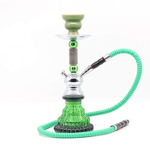 シーシャ 水タバコ トラベル ミニ Shisha Hookah 本格 本体 小型 アンティーク 水パイプ ナルギレ インテリア オブジェ おしゃれ NHMTシーシャ(Green)