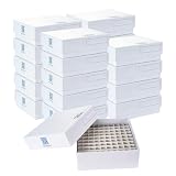 40 Stücke Kryobox, Mikrozentrifugenröhrchenbehälter aus Karton, Kryogene Aufbewahrungsboxen für Die Lagerung von 1.5-2.0 Millilitern Mikroröhrchen und Kryogeräten, 100 Gitter, 2 Zoll, Ohne Film