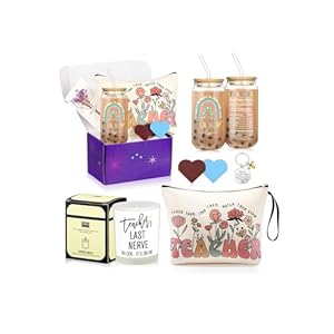 Teacher Gifts for Women, Teacher Appreciation Gifts from Student, Best Teacher Retirement Appreciation Gifts Set, Thank You Birthday Gifts for Teacher