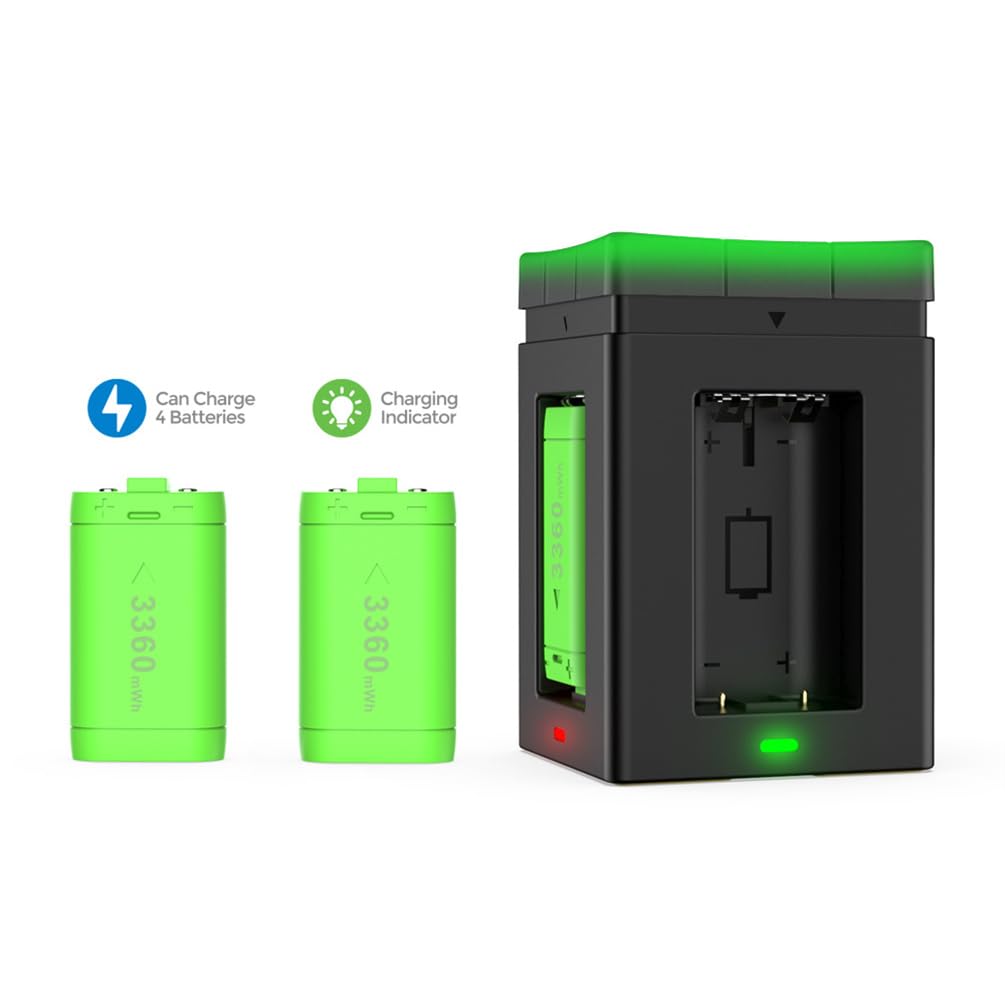 Batterie Rechargeable pour Xbox Series X/S Manette Chargeur Rapide USB-C pour Xbox One X / S / pour Xbox One Station de Chargement de Jeu
