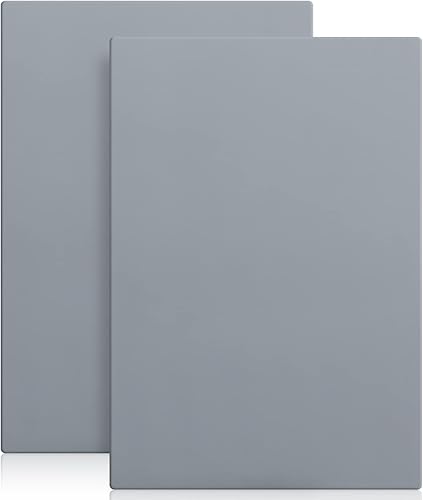 Tondiamo 2 hojas de sellos de goma para máquina de grabado láser, sello de goma A4 para cortador láser suave para hacer sellos, 0.08 pulgadas (gris