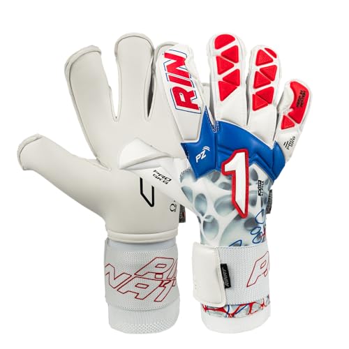 Rinat Guantes de Portero Xtreme Guard Dominius Premium Junior, Blanco, Talla 6