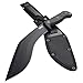 CRKT KUK Fixed Blade Knife: Carbon Steel Knife with Full Tang Kukri Recurved Blade, Injection Molded Handle, and Polyester Sheath 2742