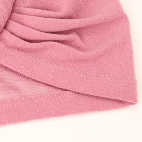 Image of DRESHOW 5 Pack Knotted Headwraps for Women African Turban Pre-Knotted Beanie Headwraps Hair Covers