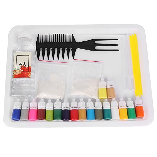 Pigment d'eau de marbrure Mavaol haute fluidité avec coffret cadeau de 18 couleurs