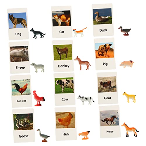 TOYANDONA 1ensemble Cognitives Animaux Éducatif pour Jouet De Et Apprentissage Précoce