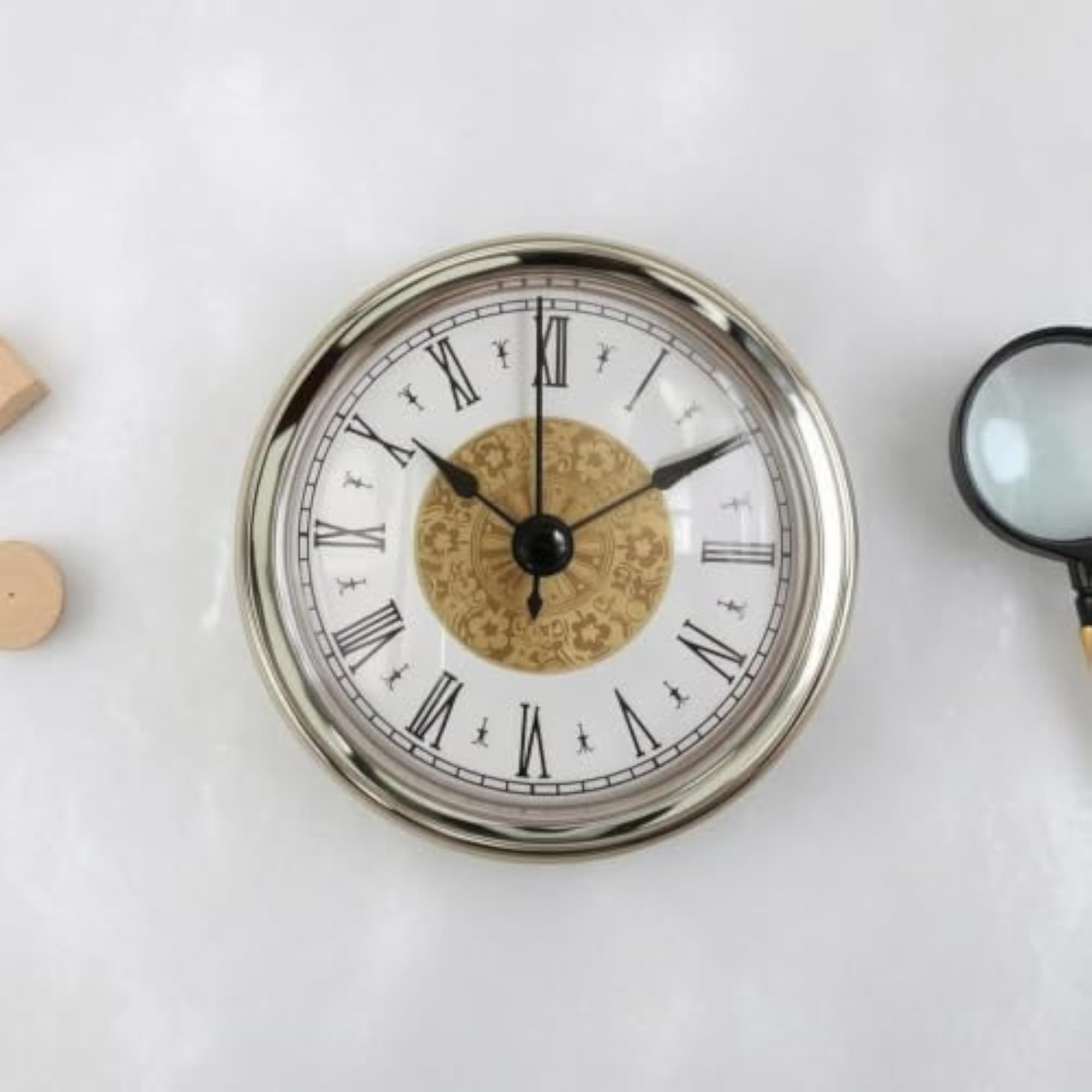 Quartz Clock Mechanism Insert, Removable Back Cover