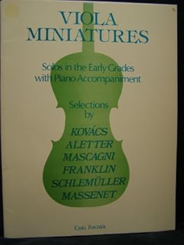 Paperback Viola Miniatures Solo in the early grades with Piano accompaniment Book