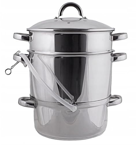 Luckyberg Dampfentsafter aus Edelstahl 8L, Ø26cm| Dampfentsafter, Induktionsdampfentsafter, für alle Herdarten geeignet Luckyberg Dampfentsafter aus Edelstahl 8L, Ø26cm| Dampfentsafter, Induktionsdampfentsafter, für alle Herdarten geeignet