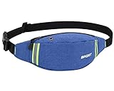 HRainbow wasserdichte Bauchtasche Gürteltasche für Damen und Herren Sport Hüfttasche Damen Herren für Reise und Sport Bauchtasche Wasserdicht Hüfttaschen für Running (Blau)