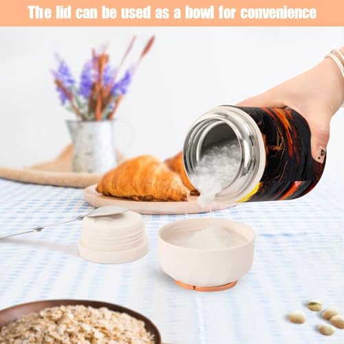 Tarro de comida aislado de 500 ml con boca ancha para sopa y alimentos calientes 7