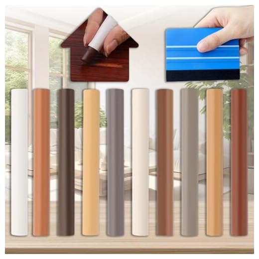 Brateuanoii 10 Colores Cera Reparación Madera, Kit Reparacion Suelo Laminado, Varillas De Reparación De Madera, Varillas De Relleno De Cera Para Reparación De Madera, Para Muebles De Madera, Guitarra