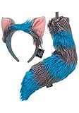  Elope Deluxe Cheshire Cat Ears Headband & Tail Kit Standard