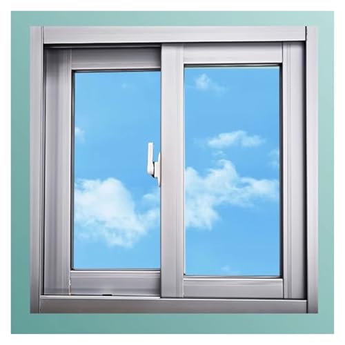 Fenêtre coulissante de rechange pour mobil-home, cave, abri de jardin, poulailler avec cadre en alliage d'aluminium