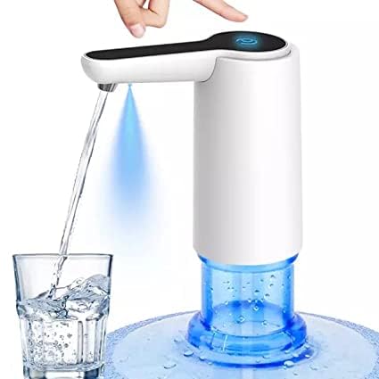 KEDAR Automatic Drinking Water Pump with led Light, Water Dispenser for Home and Office use, Durable and HVY use for Water can with USB Charging Cable 1500 mAh