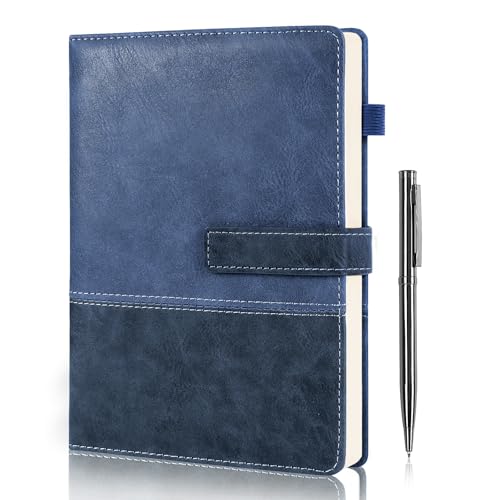 HULIPARK Leather Notebook Journal Blue
