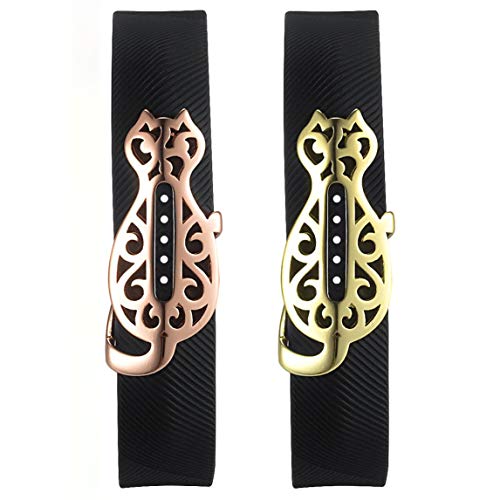 Henoda Compatible Cover Sleeve Protector Accessories Replacement for Fitbit Flex 2 Bands（2PC Kitty）