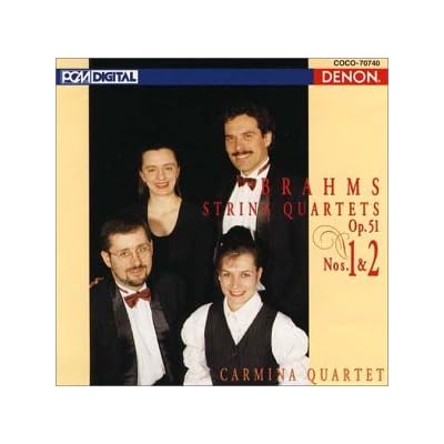 Brahms String Quartets Op51 Nos. 1 & 2
