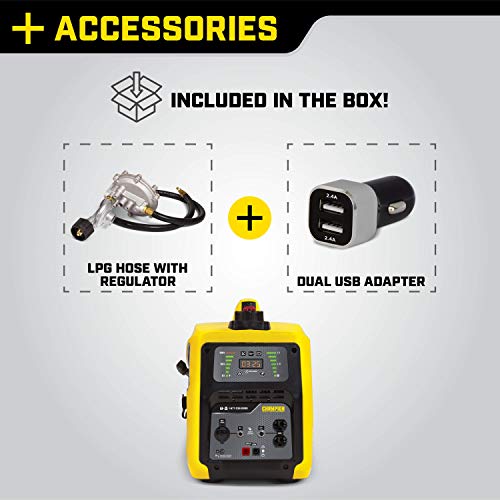 Champion 2000-Watt Dual Fuel Parallel Ready Inverter Portable Generator