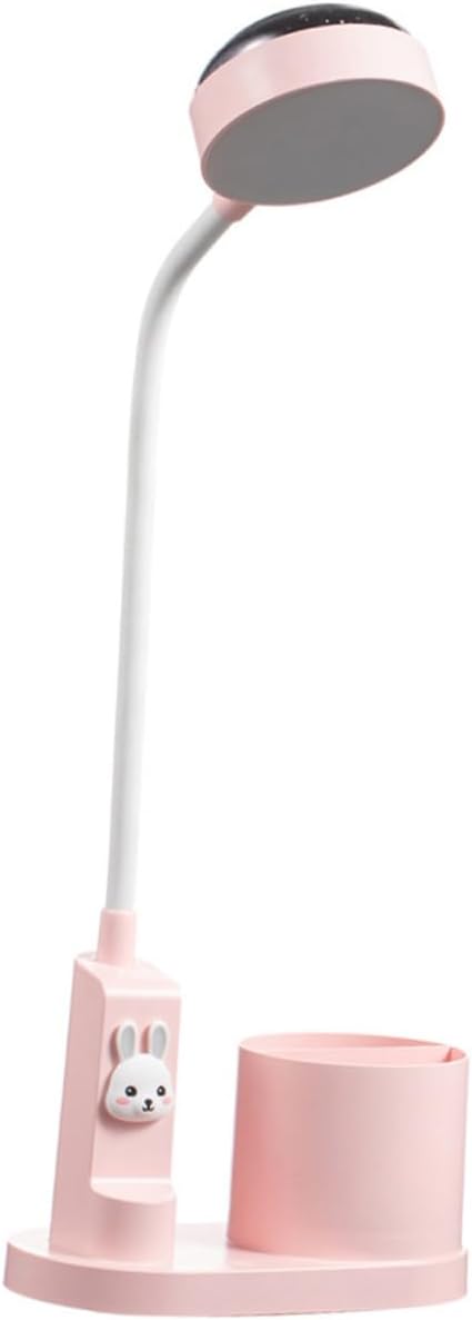 Lurrose Multi-Functional Pen Holder Table Lamp Eye-Caring LED Night Light Star Projector Creative Atmosphere Light for Students Study and Bedroom Decor