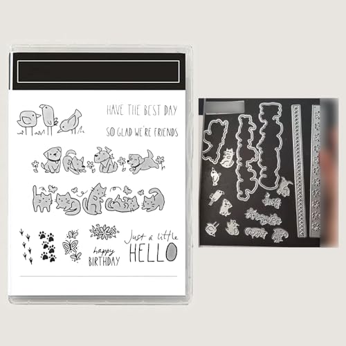 Neueste Produkte für 2026 Klar Stempel Und Metall Schneiden Sterben Set Für DIY Ostern und Valentinstag Handwerk Scrapbooking Geburtsta Grußkarte (6648-stempel und Stanzformen Set)