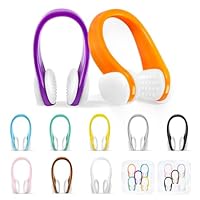 STSAIL Nasenklammer Schwimmen – 10 Stück Silikon Nasenclip Für Kinder (Ab 7 Jahren) Und Erwachsene, Wasserdichte Nasenklammer Mit Aufbewahrungsbox, Mehrfarbig