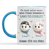 Cadeau Plus Mug Personnalisé - Bonne Fête Des Pères - Cadeau Papa,...