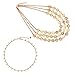 Hanloud Multilayer Bib Coins Statement Chunky Choker Chain Necklace Costume Jewelry