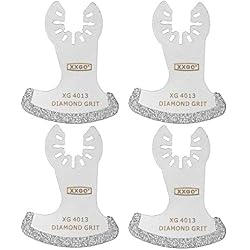 XXGO 4 Pcs Diamond Oscillating Multi Tool Grout Remover Blades XG4001S | Best for 1/8” Grout Removal