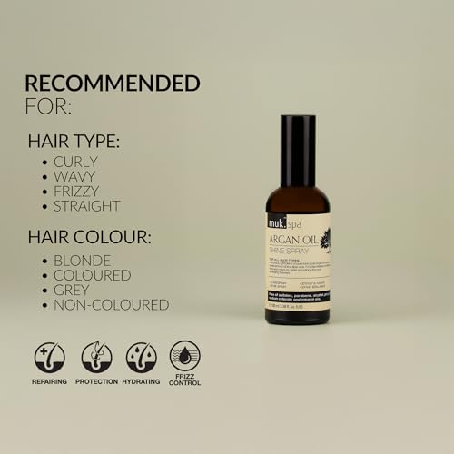 MUK Haircare Spa Argan Oil Repair Shine Spray 100ml miniatura 4