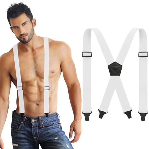 Image of Janmercy Men X-Back Hidden Suspender Airport Friendly