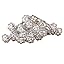 ZAREEN Silver Pearl Flapper Vintage Art Deco Bridal Comb Diamant&eacute; Crystal Rhinestones Head Piece