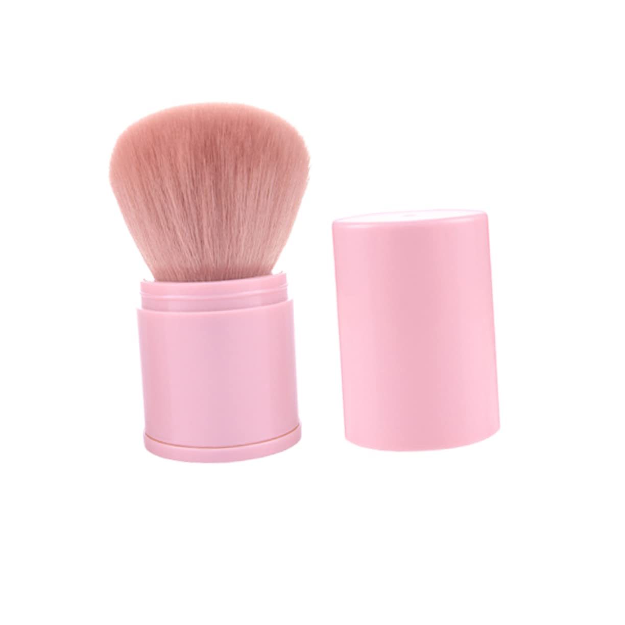 Ipetboom Makeup Brushes Pink Retractable Makeup Brush Face Powder Applicators Flexible Cosmetic Supplies