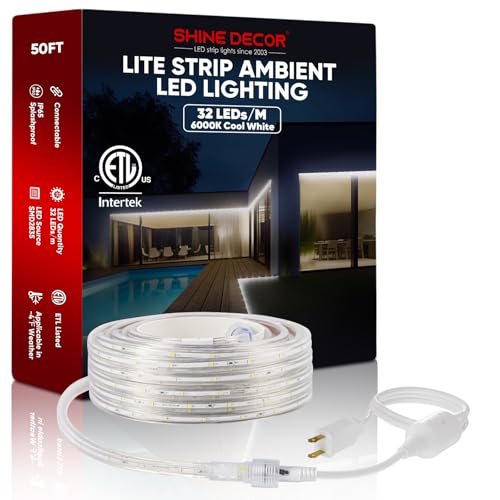 Tira de luces LED exterior impermeable de 50 pies miniatura 1