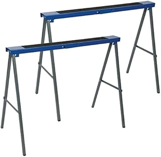 Silverline 783160 Metal Saw Horse Twin Pack, Blue, 125 kg