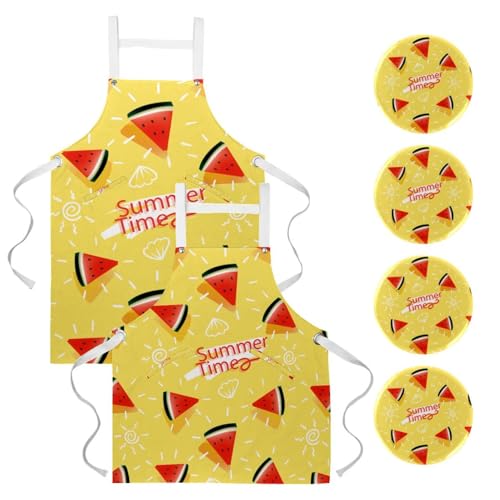 Tablier de cuisine avec 4 broches incluses pour le nettoyage de maison