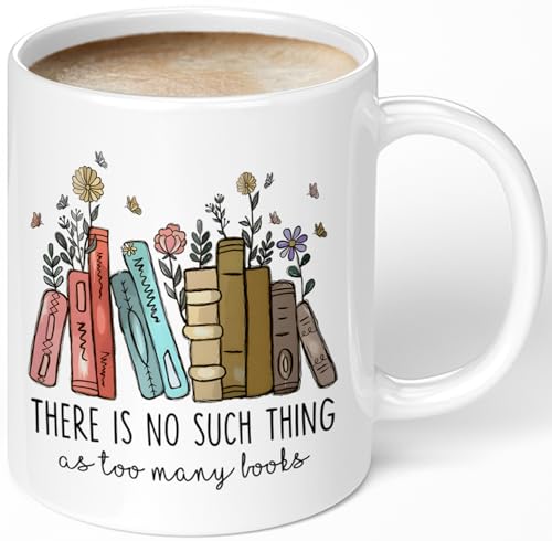 Aigori Book Lovers Coffee Mug 11oz - Book Lovers Gifts for Women - Librarian Mug - There Is No Such...