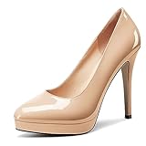 Castamere Womens High Stiletto Platform Heel Pointed Toe Slip-on Pumps Wedding...